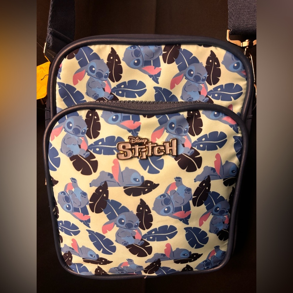 Disney Stitch Crossbody Bag - Blue and Pink